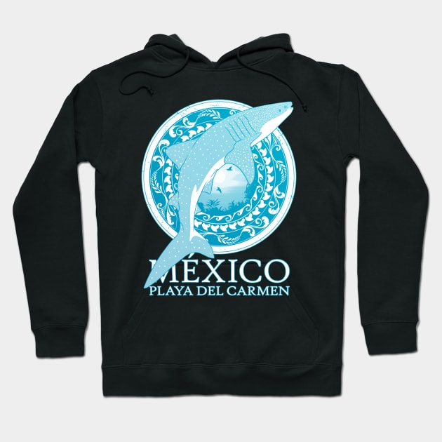 Whale Shark Playa del Carmen Mexico Hoodie by NicGrayTees